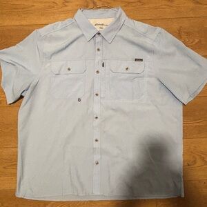 Eddie Bauer Light Blue Casual Button Down Shirt